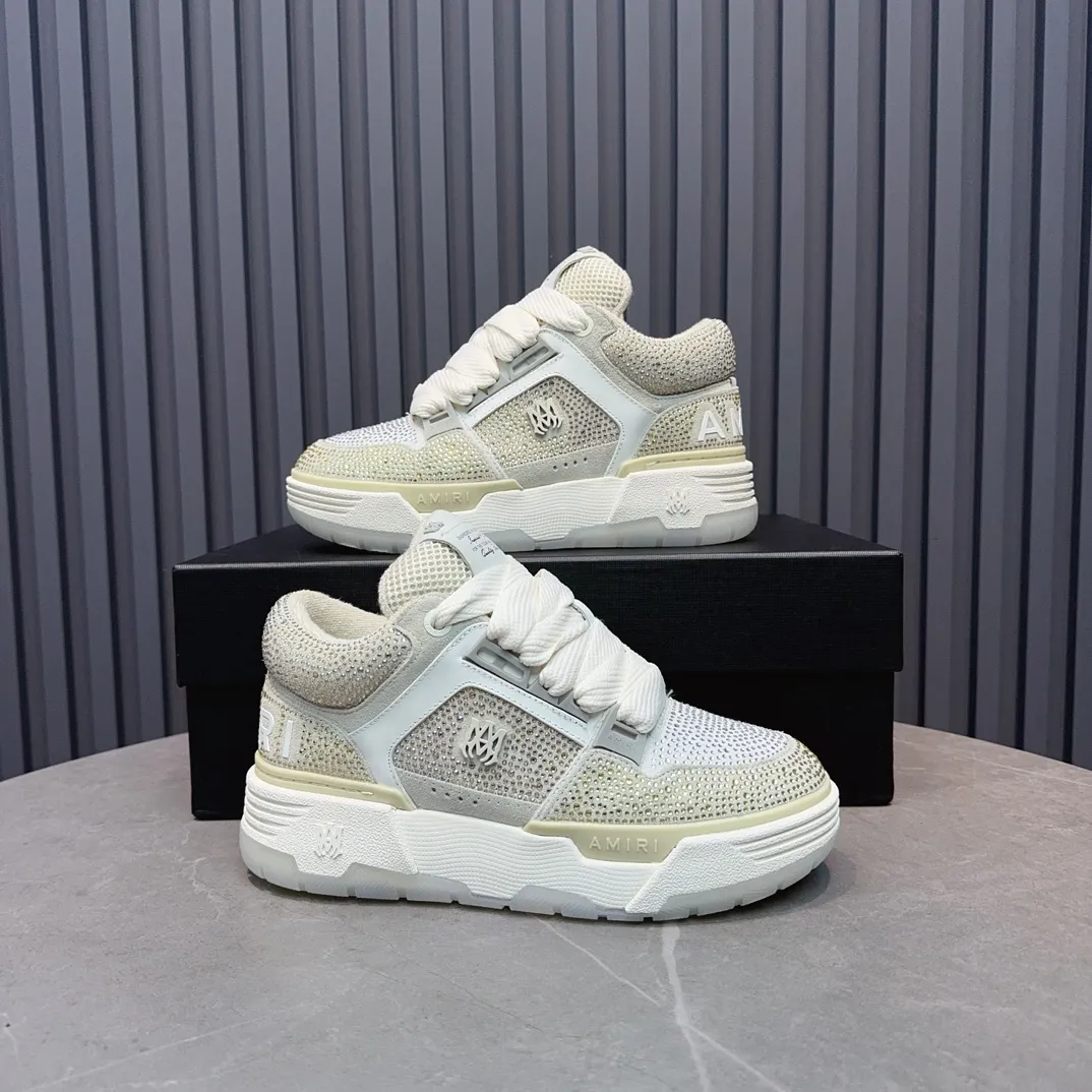Men's shoes 💰760💰 AMIRI AMIRI fashion brand hot sale 🔥 Available all year round, couples 💑 Official website synchronization Imported fabrics 1⃣️ vs 1⃣️ replica, original factory special original sole, 35-45 (45. non-refundable)